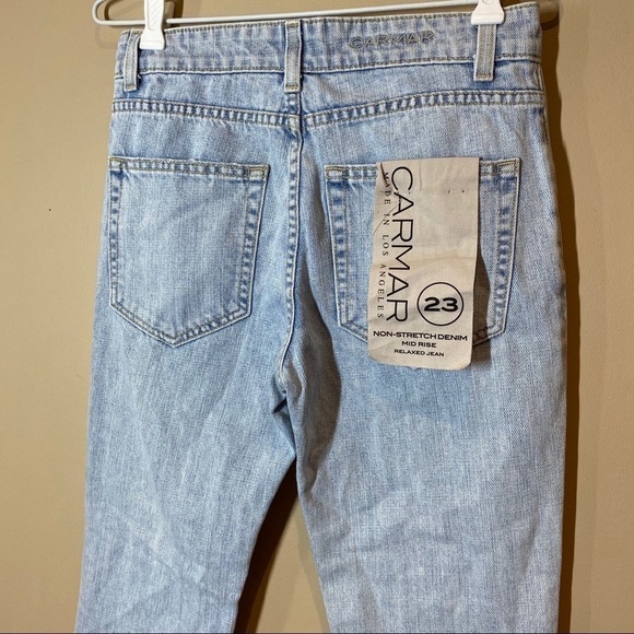 NWT LF Carmar Mid Rise Relaxed Distressed Jeans - Picture 8 of 10